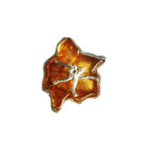 Romantic Honey Amber Flower Pendants