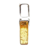 Oblong Green/Honey/Cherry/Lemon Amber Stud Earrings