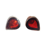 Cute Little honey/green/cherry Amber Drop Stud Earrings