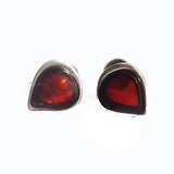 Cute Little honey/green/cherry Amber Drop Stud Earrings