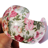 Lively Floral Resin Cuff