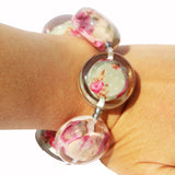 Floral Resin Bracelet