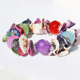 Brightly Coloured Shell Bracelet