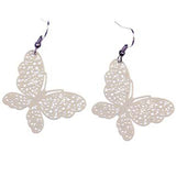 Cream Vintage Butterfly Earrings