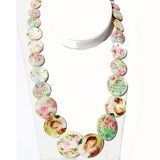 Shell Necklace - Angels, Floral Patterns
