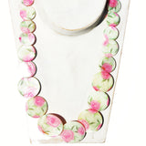 Shell Necklace - Angels, Floral Patterns