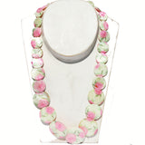 Shell Necklace - Angels, Floral Patterns