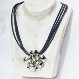 Silver Flower Necklace-Pendant
