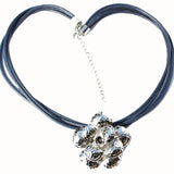 Silver Flower Necklace-Pendant