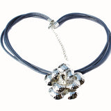 Silver Flower Necklace-Pendant