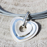 Three Loose Heart Necklace