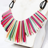 Bring out your playful side with this vibrantly, colourful necklace design