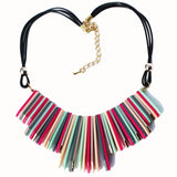 Bring out your playful side with this vibrantly, colourful necklace design