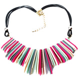 Bring out your playful side with this vibrantly, colourful necklace design
