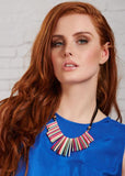 Bring out your playful side with this vibrantly, colourful necklace design