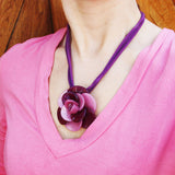 Flower rosette Necklace-Pendant 1527