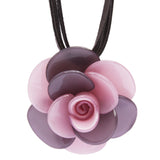 Flower rosette Necklace-Pendant 1527