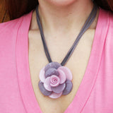 Flower rosette Necklace-Pendant 1527