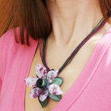 Pretty Floral Pendant-Necklace 1533