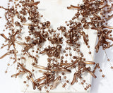 Vintage glorious with dark sparkly beads multi-layered necklace.