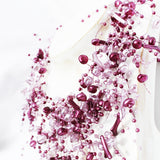 Vintage glorious with dark sparkly beads multi-layered necklace.