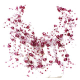 Vintage glorious with dark sparkly beads multi-layered necklace.