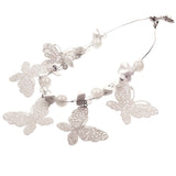 White Butterfly Necklace