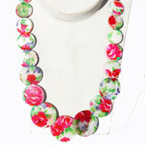 Shell Necklace - Angels, Floral Patterns