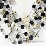 Layered Necklace - Dalmatian