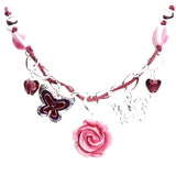 Necklace Flower and Butterfly 4615