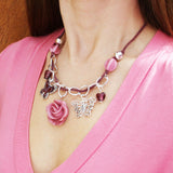 Necklace Flower and Butterfly 4615