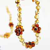 Lemon Baltic Amber Bracelet Flowers