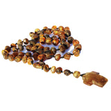 Polished Baltic Amber Christian Rosary