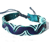 Real Leather Frenship Bracelet - Zig Zag