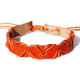 Real Leather Frenship Bracelet - Zig Zag