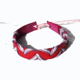 Real Leather Frenship Bracelet - Zig Zag