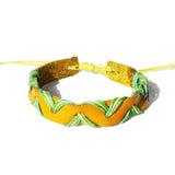 Real Leather Frenship Bracelet - Zig Zag