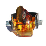 Baltic Amber Ring unique
