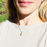 Silver Honey/Green/Lemon Baltic Amber Studs - Rhombus