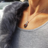 Classic Vintage Oval Amber Pendant