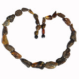 Amber Necklace Green Plums