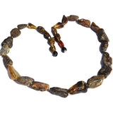 Amber Necklace Green Plums