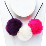 Pom Pom Charm, soft and fluffy charm for your outfit or accessory, phone/bag/key