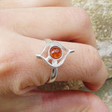 Honey Baltic Amber Ring
