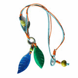 Long Dangly Bright Shell Necklace. 3 colour choices