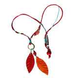 Long Dangly Bright Shell Necklace. 3 colour choices