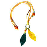 Long Dangly Bright Shell Necklace. 3 colour choices