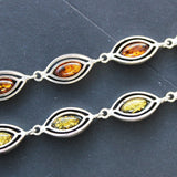 Classic Solid Marquise Honey or Green Amber Jewellery