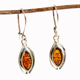 Classic Solid Marquise Honey or Green Amber Jewellery