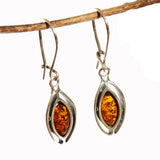 Classic Solid Marquise Honey or Green Amber Jewellery